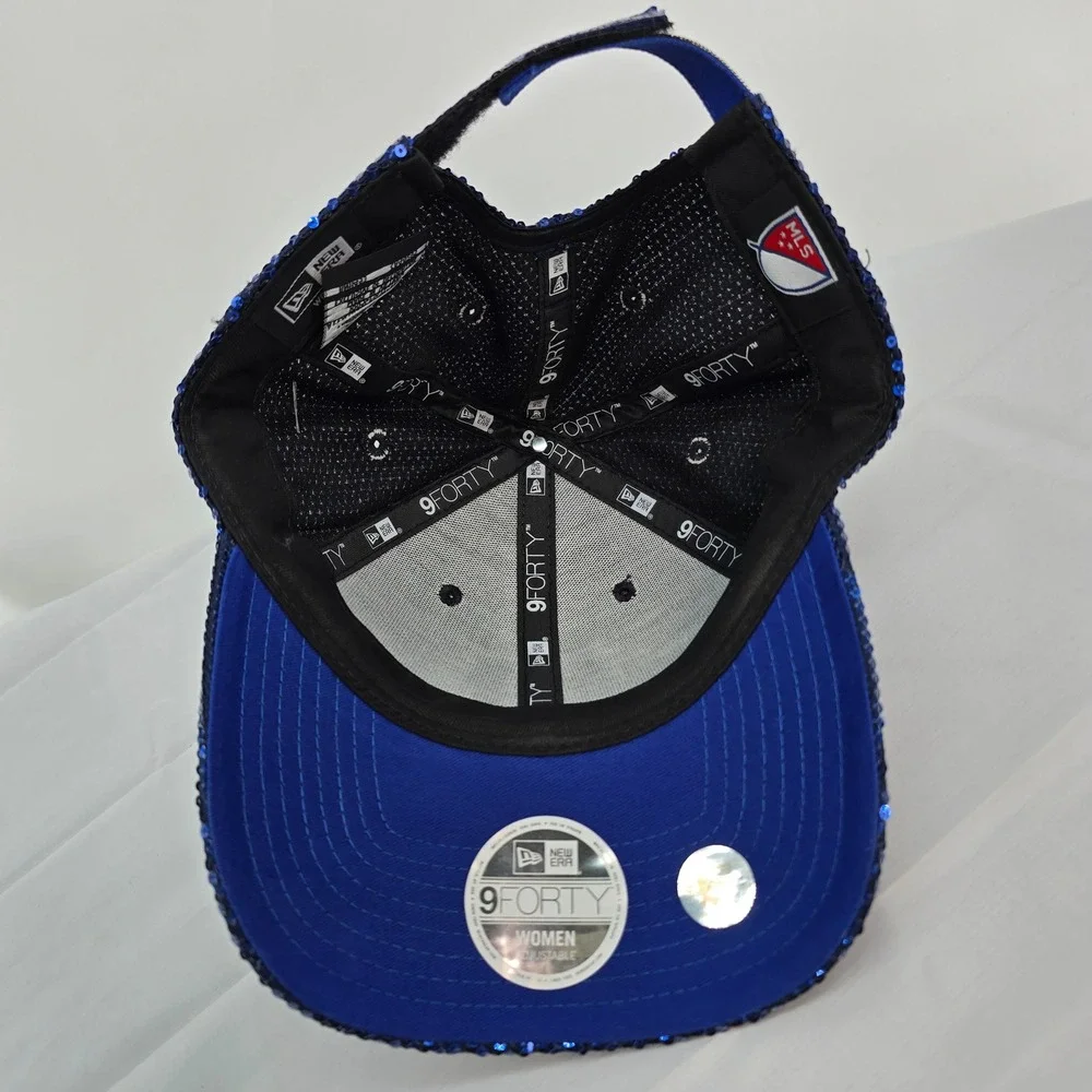 New Era FC Cincinnati MLS Blue Sequin 9FORTY Adjustable Hat Womens Soccer Cap